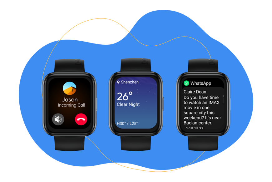 Man sieht die Realme Watch 2 Pro. 